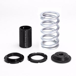 Red Gas Shock Absorber+Scaled Sleeve Silver Lowering Spring T44 For 92-95 Civic-Shocks & Springs-BuildFastCar