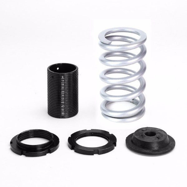 Front/Rear Scale Black Suspension Silver Coilover Lowering Spring 1"-4" Drop For 88-00 Civic/Integra-Suspension-BuildFastCar