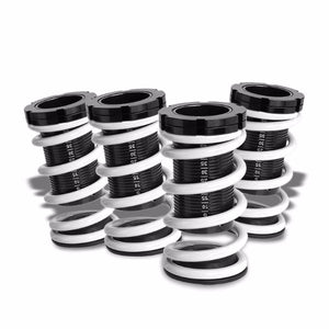 Front/Rear Scale Black Suspension White Coilover Lowering Spring 1"-4" Drop For 88-00 Civic/Integra-Suspension-BuildFastCar