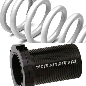 Front/Rear Scale Black Suspension White Coilover Lowering Spring 1"-4" Drop For 88-00 Civic/Integra-Suspension-BuildFastCar