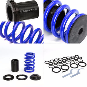 Front/Rear Scaled Black Coilover Blue Lowering Spring For 00-05 Mit Eclipse 3G-Suspension-BuildFastCar