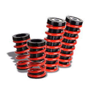 Front/Rear Scaled Black Coilover Red Lowering Spring For 00-05 Mit Eclipse 3G-Suspension-BuildFastCar