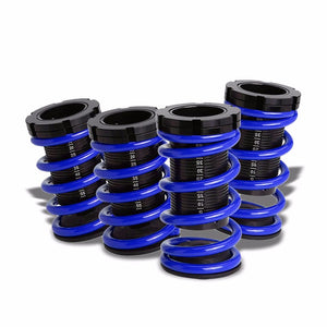 Front/Rear Scaled Black Coilover Blue Lowering Spring For 93-97 Miata/MX-3 1.8L-Suspension-BuildFastCar