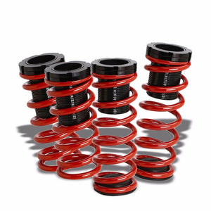 Front/Rear Scaled Black Coilover Red Lowering Spring For 93-97 Altima U13 2.4L-Suspension-BuildFastCar