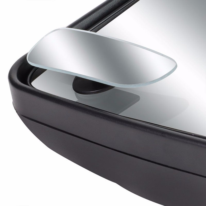 2x Rectangular Swivel Stick-On Car Wide Angle Convex Rear Blind Spot Side Mirror-Exterior-BuildFastCar