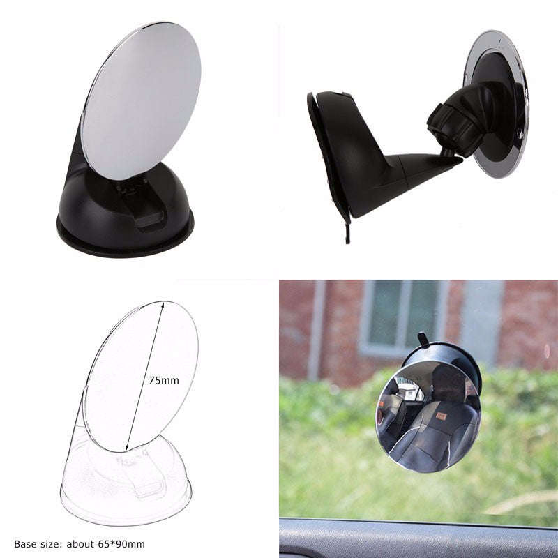 75mm Swivel Suction Mount Car/Minivan/SUV Convex Baby Backseat Rear View Mirror-Exterior-BuildFastCar