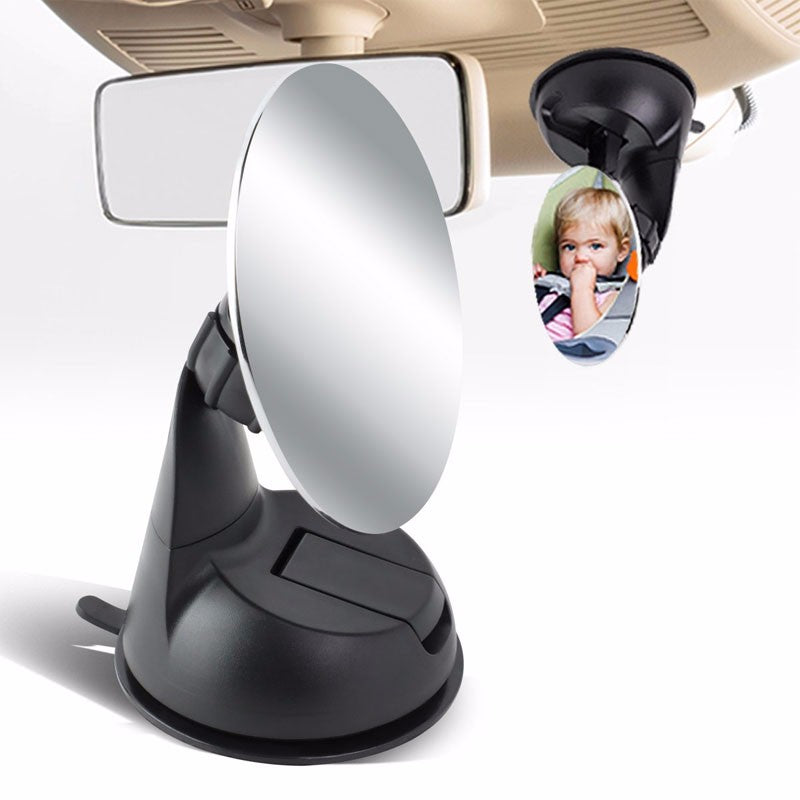 85mm Adjust Suction Cup Car/Minivan/SUV Convex Baby Backseat Rear View Mirror-Exterior-BuildFastCar