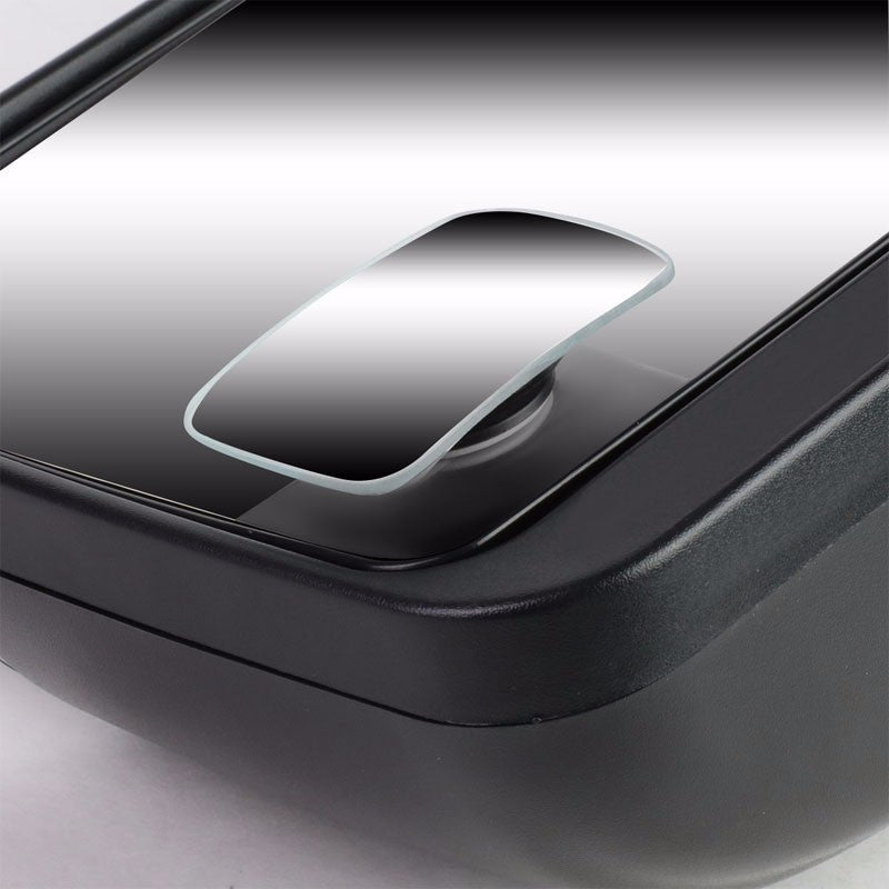 2x Round Rectangular Swivel Stick-On Auto Wide Angle Side Blind Spot Side Mirror-Exterior-BuildFastCar