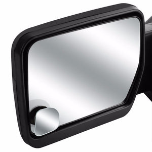 2x Round Edge Square Swivel Wide Angle Convex Safety Rear Blind Spot Side Mirror-Exterior-BuildFastCar