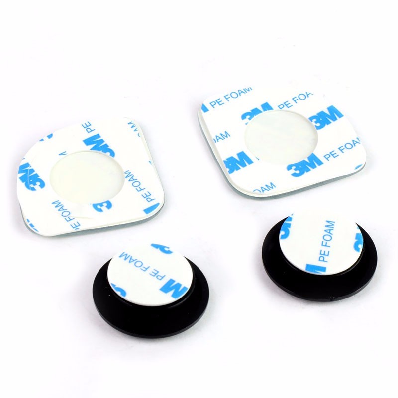 2x Round Edge Square Swivel Wide Angle Convex Safety Rear Blind Spot Side Mirror-Exterior-BuildFastCar