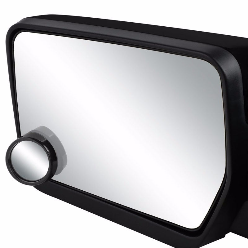 2x Circle Black Bezel Swivel Car/SUV Wide Angle Rear View Blind Spot Side Mirror-Exterior-BuildFastCar