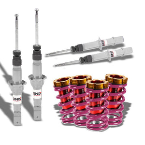 DNA Silver Shock Absorber+Red/Purple Adjustable Coilover For Honda 92-95 Civic