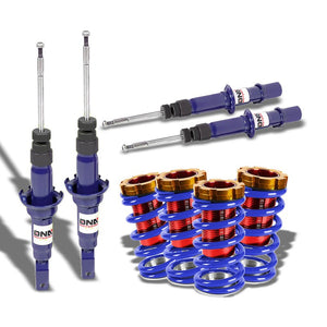 DNA Blue Shock Absorbers+Red/Blue Adjustable Coilover For Honda 96-00 Civic