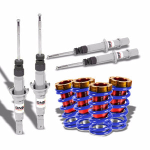 DNA White Shock Absorbers+Red/Blue Adjustable Coilover Kit For Honda 96-00 Civic