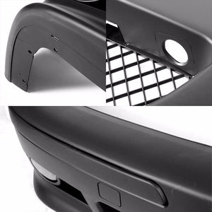 Unpainted ABS Plastic M5 Style Front Bumper Replacement Cover+Fog Light For BMW 96-03 E39 5-Series-Exterior-BuildFastCar