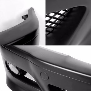 Unpainted ABS Plastic M3 Style Front Bumper Replacement Cover+Fog Light For 99-06 E36 3-Series-Exterior-BuildFastCar