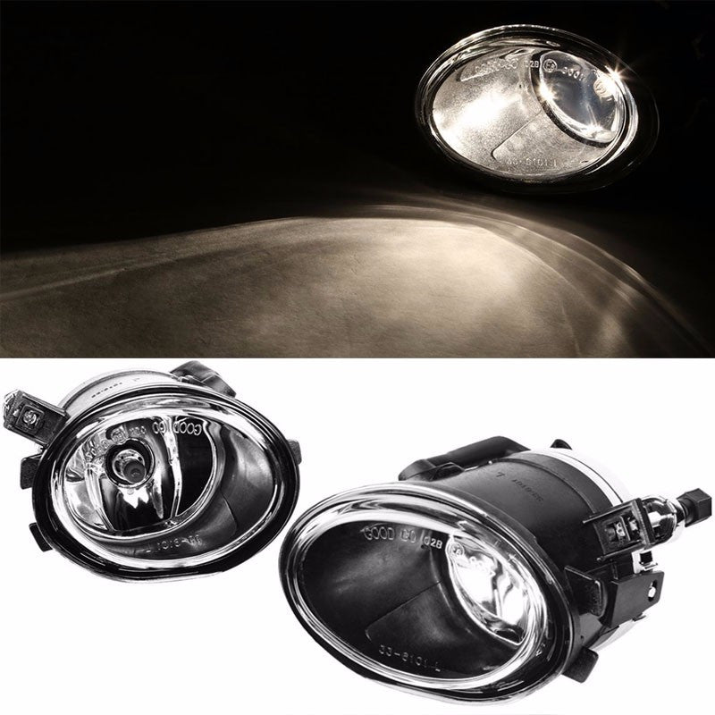 Unpainted ABS Plastic M3 Style Front Bumper Replacement Cover+Fog Light For 99-06 E36 3-Series-Exterior-BuildFastCar