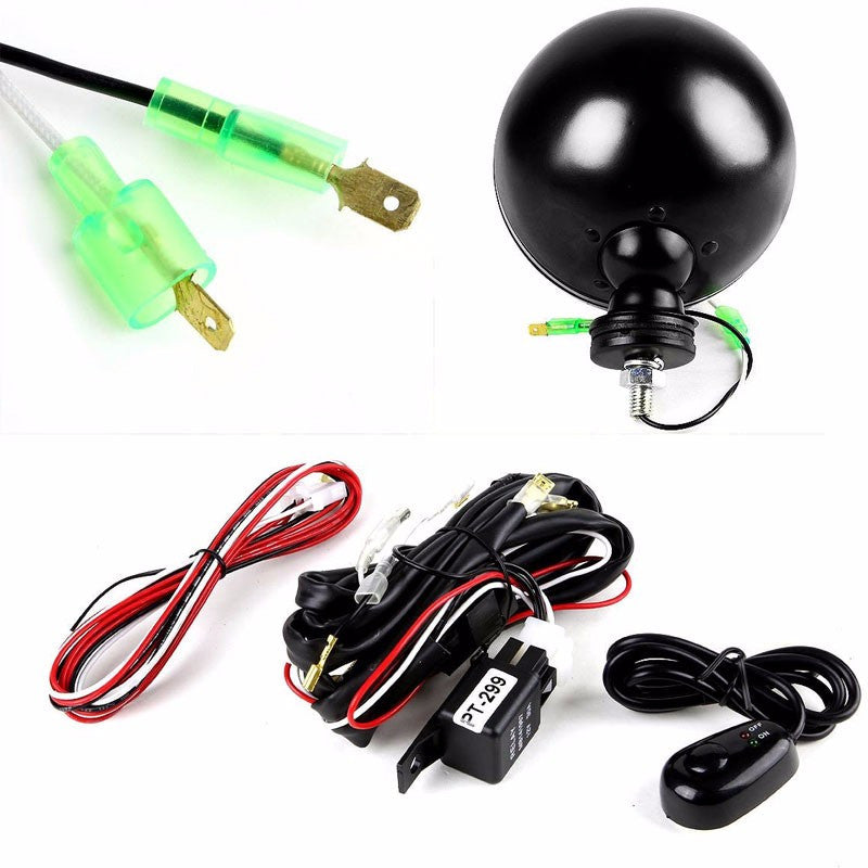 6" Round Black Body Housing Yellow Fog Light/Super 4x4 Offroad Guard Work Lamp-Exterior-BuildFastCar
