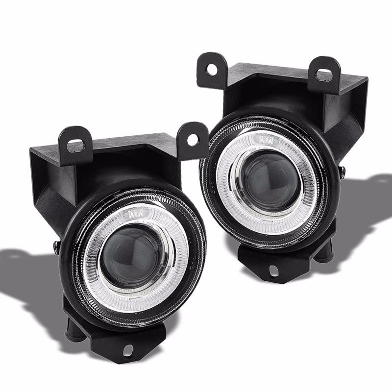 Clear Chrome OE Bumper Halo Projector Fog Light KitGMC 01-06 Yukon BFC-FOLK-GMCDEYUK01-HALOCH