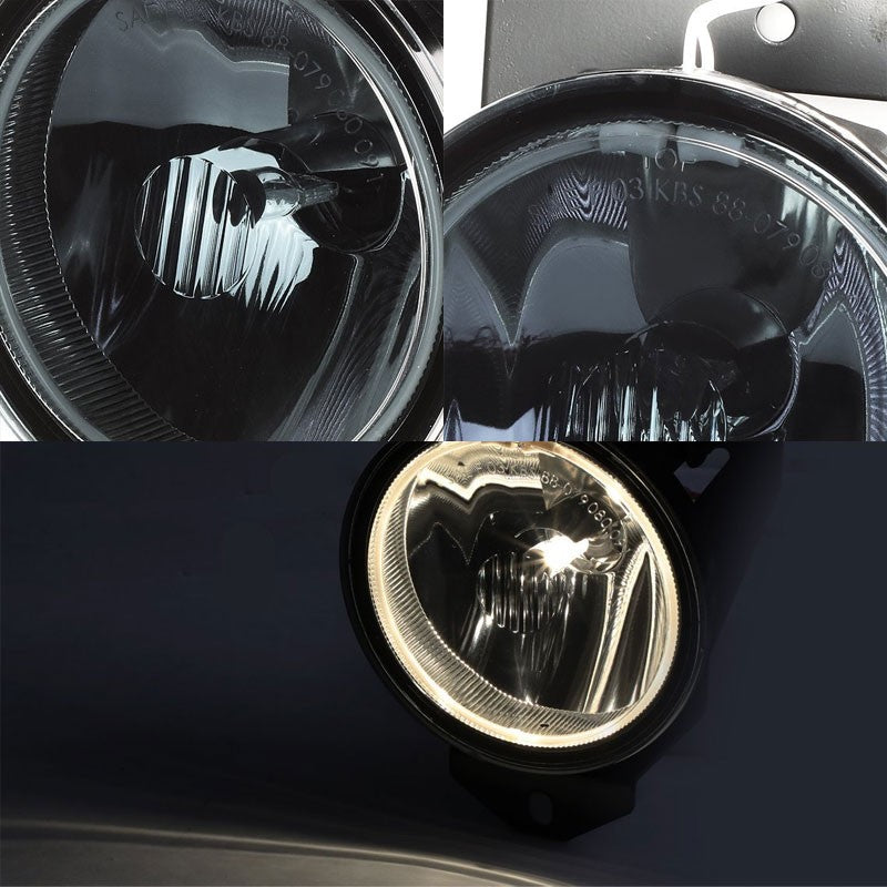Smoke Lens Housing OE Halo CCFL Front Bumper Fog Light/Lamp For GMC 01-06 Yukon