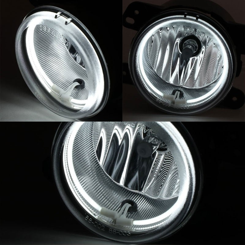Clear Halo Ring Fog Light Lamp 05-10 Chrysler 300 08-09 Caliber SRT-4 06  Charger SRT-8 - BuildFastCar