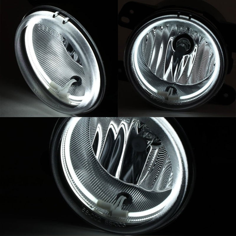 Smoke Lens OE Bumper CCFL Halo Ring Fog Light Lamp For 05+ Chrysler/Dodge