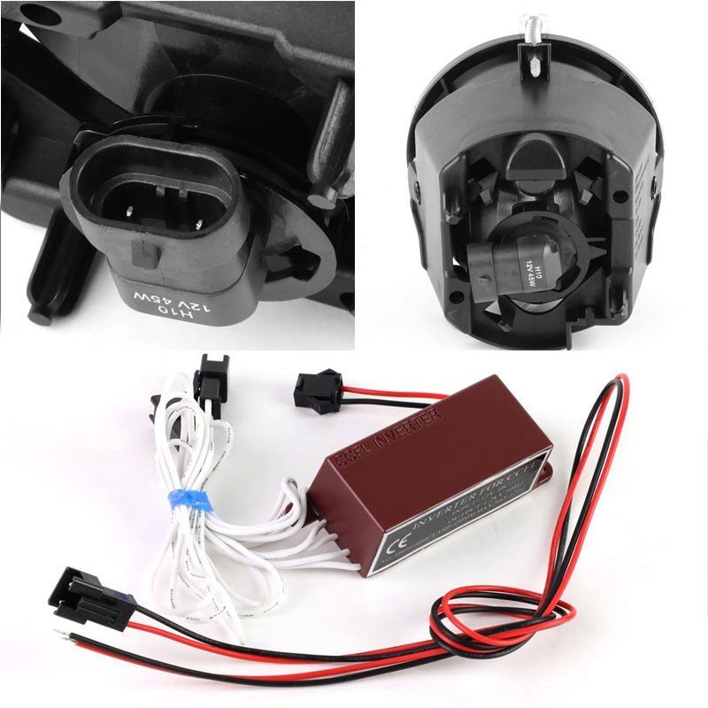 Clear Lens OE Bumper CCFL Ring Fog Light Lamp For 05+ Chrysler/Dodge/Jeep