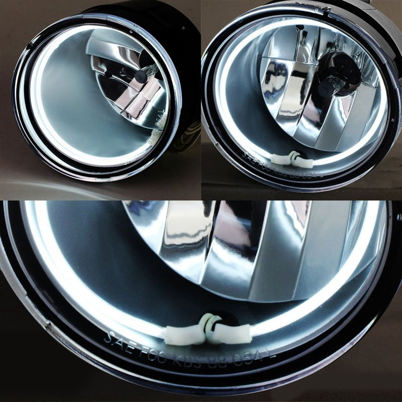 Clear OE Bumper Halo Ring Fog Light Lamp 08-15 Nissan Frontier Xterra BFC-FOLK-NS-CCFL-NIS08FRONTCH