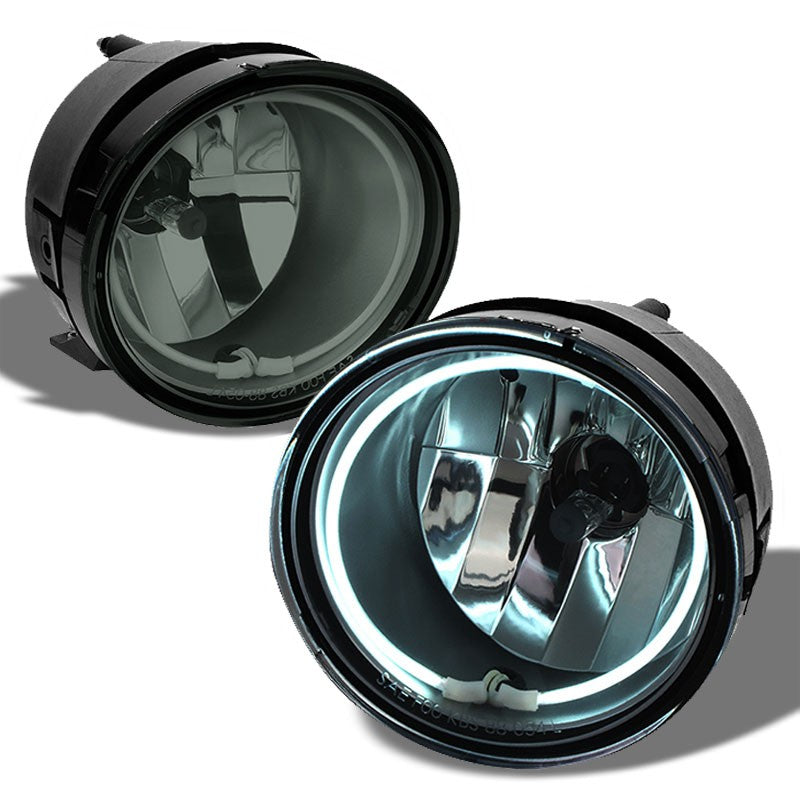 Smoke OE Bumper Halo Ring Fog Light Lamp 08-15 Nissan Frontier Xterra BFC-FOLK-NS-CCFL-NIS08FRONTSM