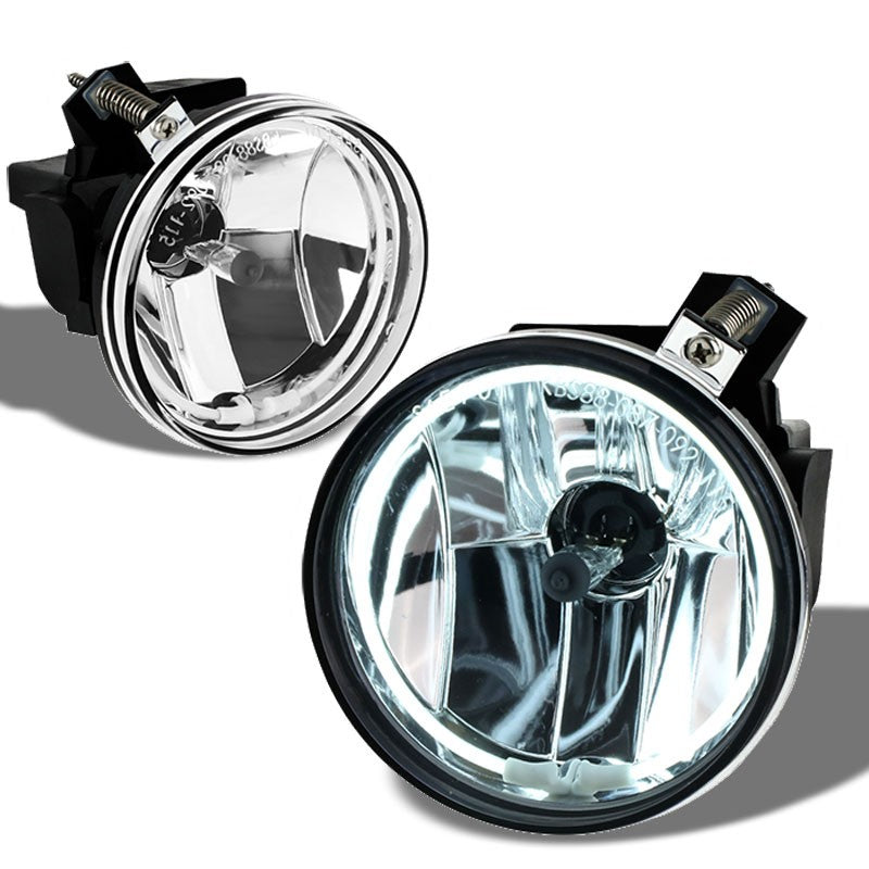 Clear Halo Ring Fog Light Lamp Dodge 01-04 Dakota 01-03 Durango BFC-FOLK-NS-CCFL-DOG01DURCH