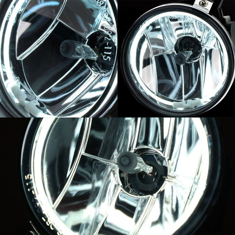 Clear Halo Ring Fog Light Lamp Dodge 01-04 Dakota 01-03 Durango BFC-FOLK-NS-CCFL-DOG01DURCH