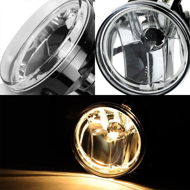 Clear Halo Ring Fog Light Lamp Dodge 01-04 Dakota 01-03 Durango BFC-FOLK-NS-CCFL-DOG01DURCH