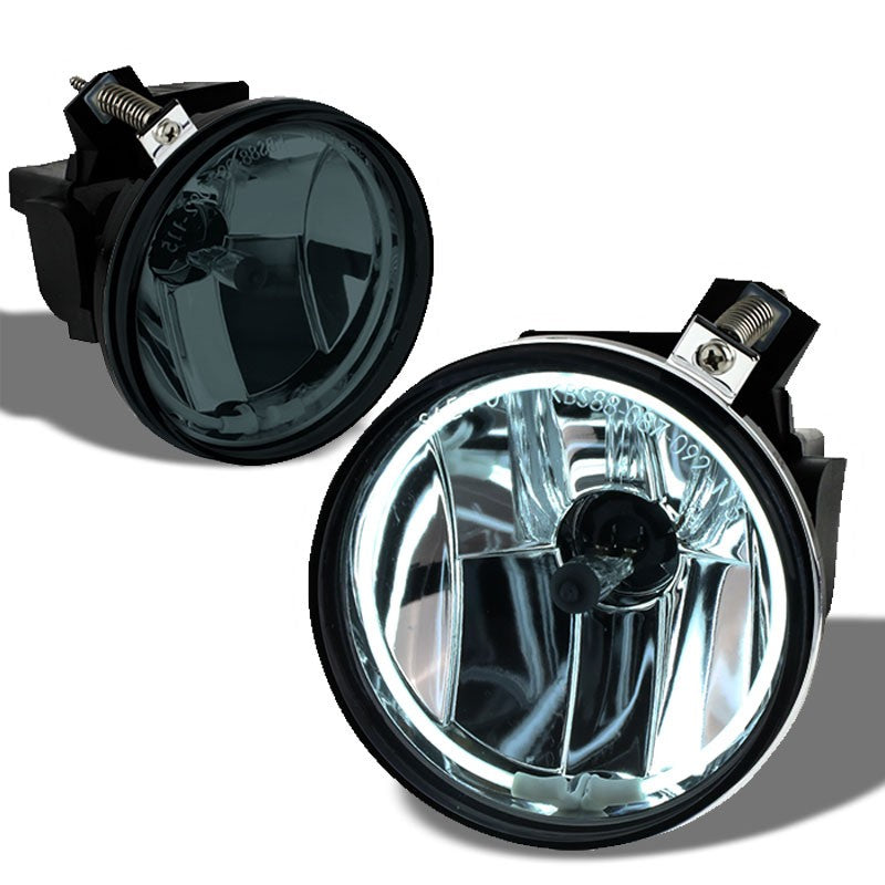 Smoke Halo Ring Fog Light Lamp Dodge 01-04 Dakota 01-03 Durango BFC-FOLK-NS-CCFL-DOG01DURSM