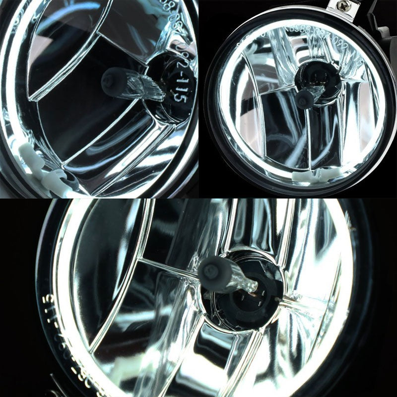 Smoke Halo Ring Fog Light Lamp Dodge 01-04 Dakota 01-03 Durango BFC-FOLK-NS-CCFL-DOG01DURSM