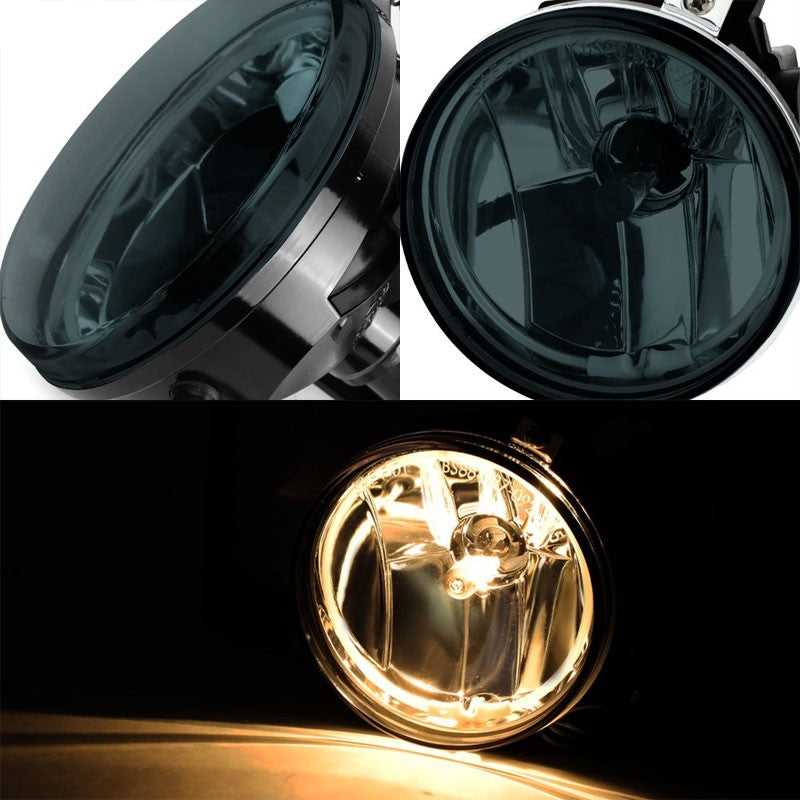 Smoke Halo Ring Fog Light Lamp Dodge 01-04 Dakota 01-03 Durango BFC-FOLK-NS-CCFL-DOG01DURSM