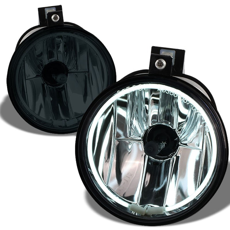 Smoke OE Bumper Halo Ring Fog Light Lamp +Bulb03-05 Dodge Neon 2.0L BFC-FOLK-NS-CCFL-DOG03NEONSM