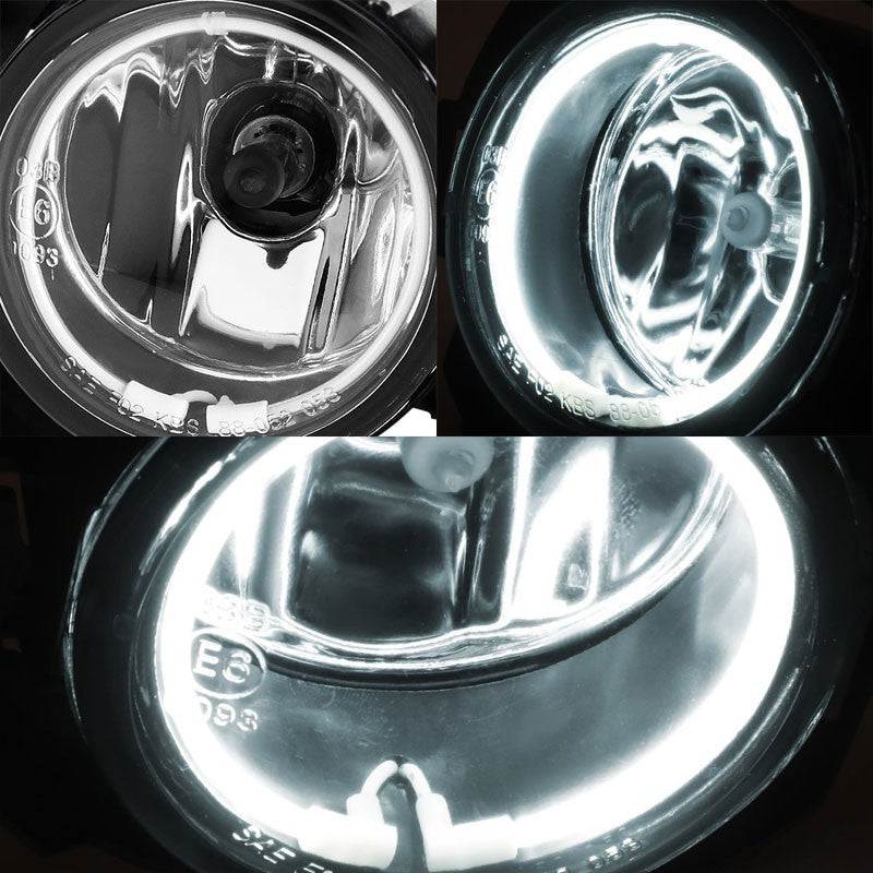 Clear Halo Ring Fog Light Lamp Nissan 08-15 Frontier 05-15 Xterra BFC-FOLK-SW-CCFL-NIS08FROCH