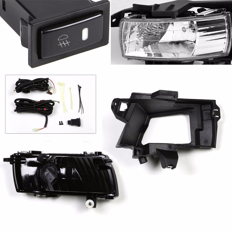 Chrome Housing Clear Lens Bumper Fog Light/Lamp For Toyota 01-06 Corolla Spacio