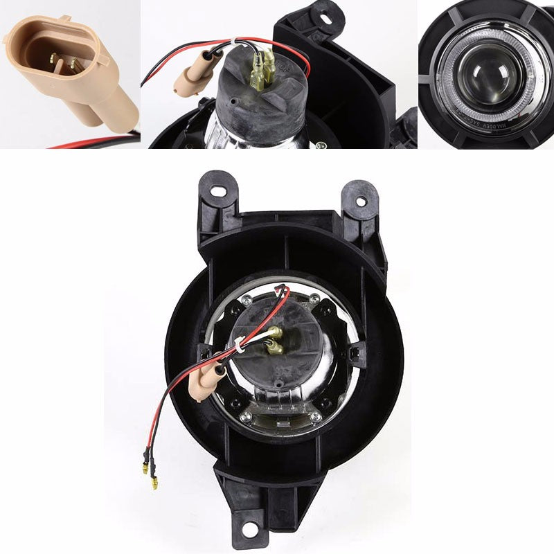Halo Projector Clear Lens Housing Fog Light/Lamp For Lincoln 98-03 Navigator