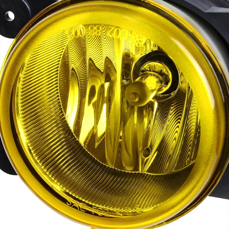 Amber Lens OE Front Bumper Round Fog Light Lamp For 05+ Chrysler/Dodge