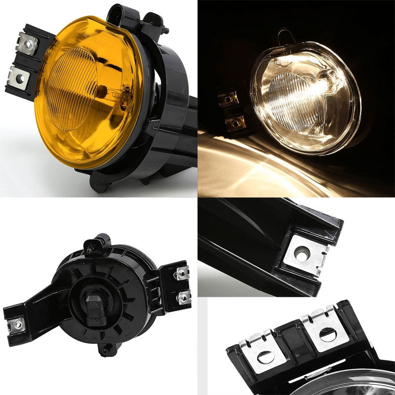 Amber Lens Chrome Housing Front Fog Light/Lamp For Dodge 02-09 Ram 15/25/3500
