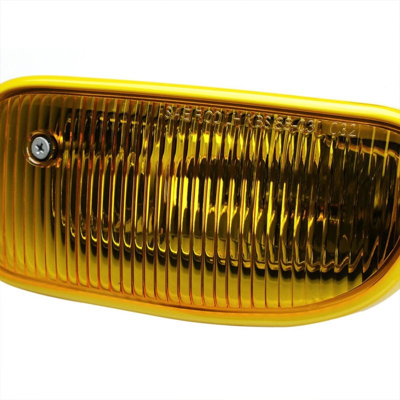 Yellow Amber Len OE Front Bumper Fog Light Lamp+Bulb For 99-04 Grand Cherokee WJ