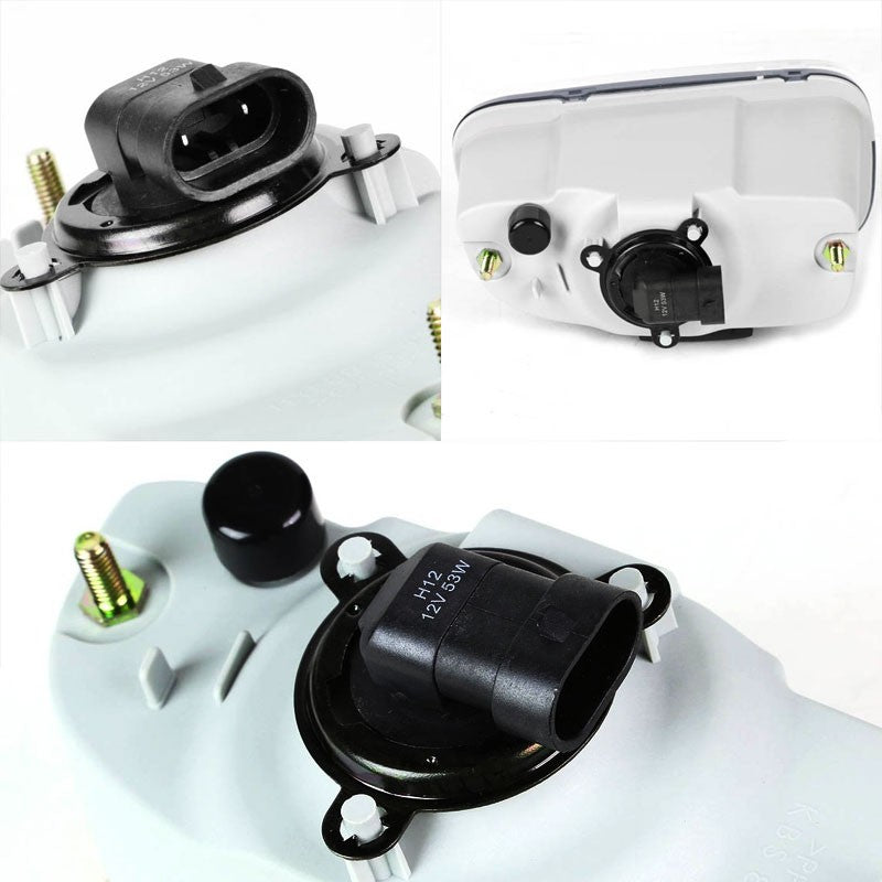Smoke Lens OE Front Bumper Fog Light Lamp+Bulb For Jeep 99-04 Grand Cherokee WJ
