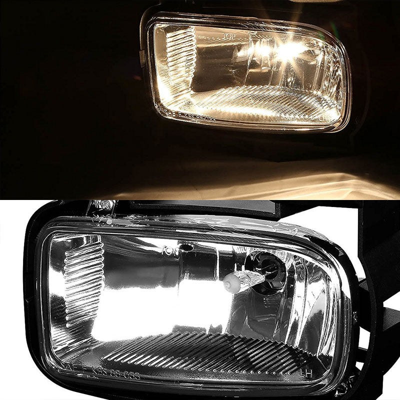 Clear Chrome Bumper Fog Light/Lamp Ford 2001-2004 Escape CD2 BFC-FOLK-NS018CH