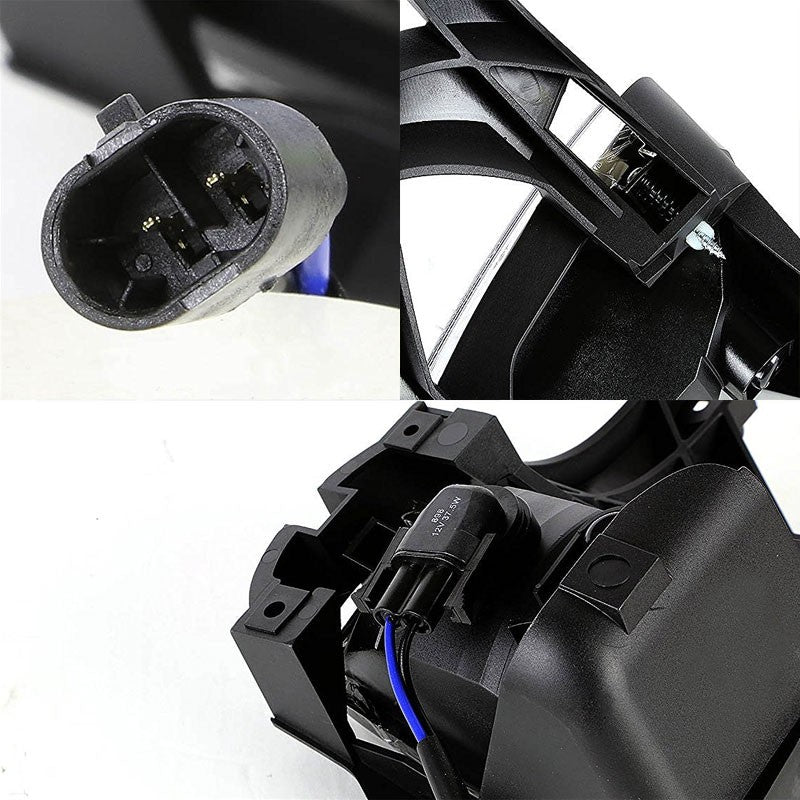 Smoke Lens Chrome Housing Front Bumper Fog Light/Lamp For Ford 01-04 Escape CD2