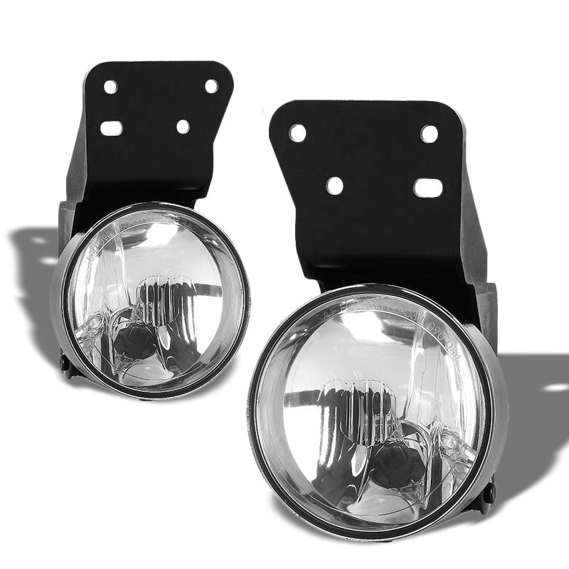 Clear Chrome Bumper Fog Light/Lamp Pontiac 1999-2005 Grand Am BFC-FOLK-NS019CH
