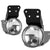 Clear Chrome Bumper Fog Light/Lamp Pontiac 1999-2005 Grand Am BFC-FOLK-NS019CH