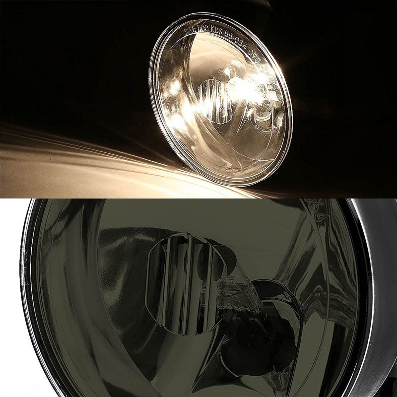 Smoke Lens Chrome Housing Bumper Fog Light/Lamp Kit For Pontiac 99-05 Grand Am