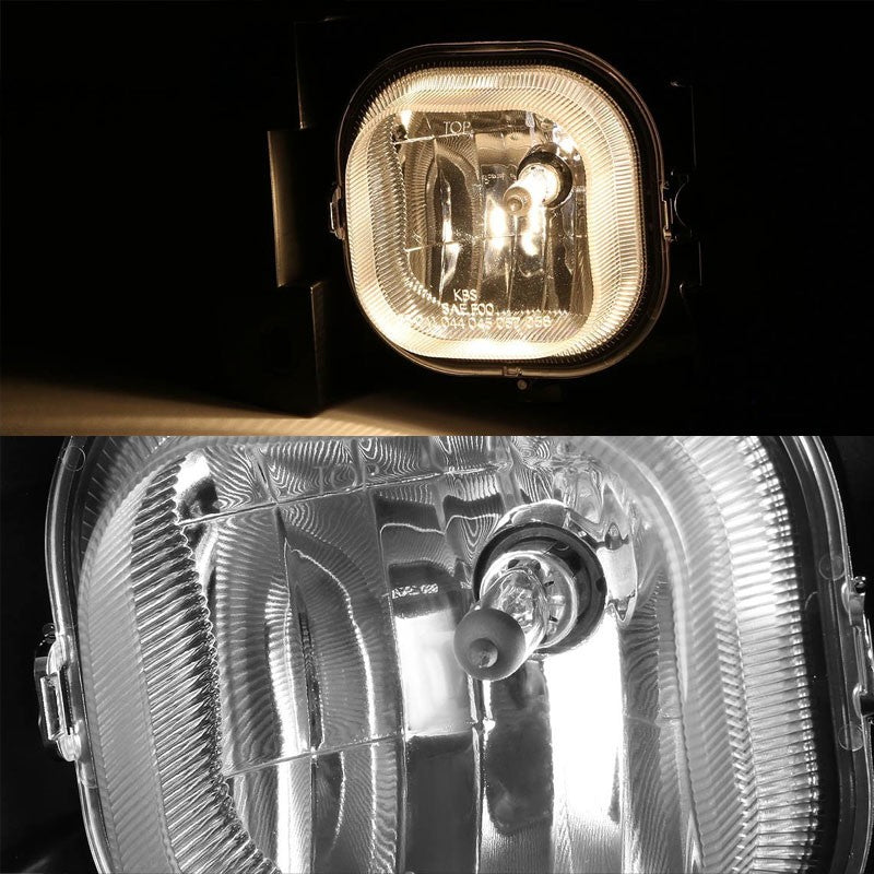 Clear Lens Chrome Housing Front Bumper Fog Light/Lamp Kit For Ford 04-05 Ranger