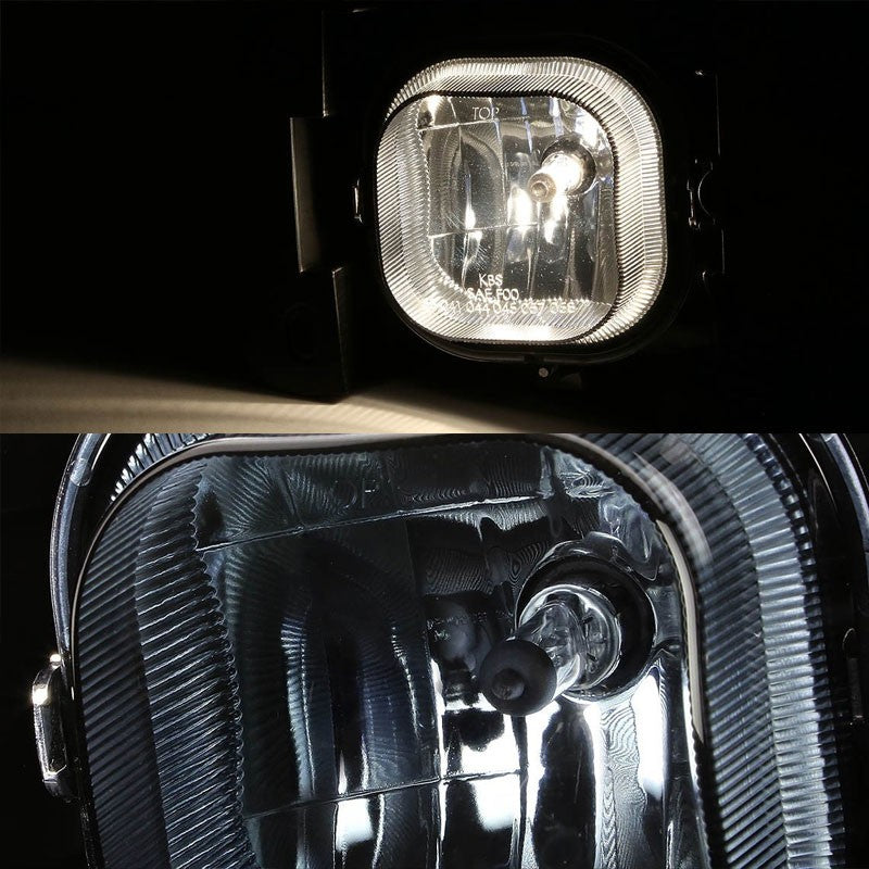 Smoke Lens Chrome Housing Front Bumper Fog Light/Lamp Kit For Ford 04-05 Ranger